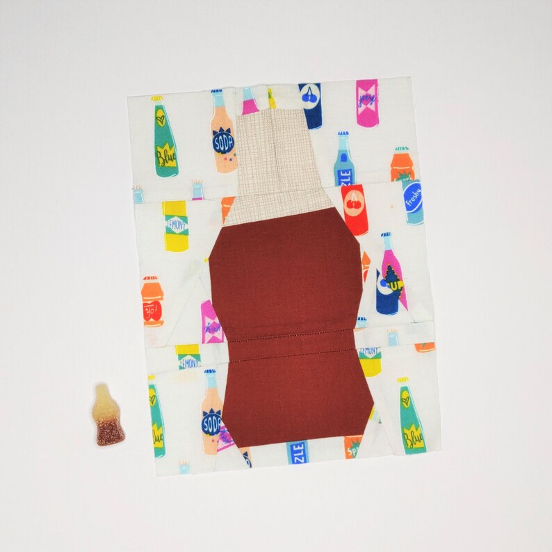 Cola Bottle Block 3 sizes The Jelly Sweet Collection FFP Sewing Pattern