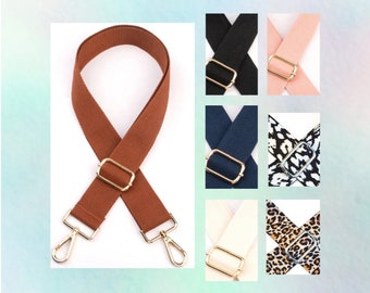 High Quality Adjustable Bag Strap/ Purse Handle in Gold or Silver Hardwear and a Range of Colours