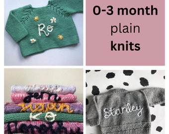 0-3 month name cardigan