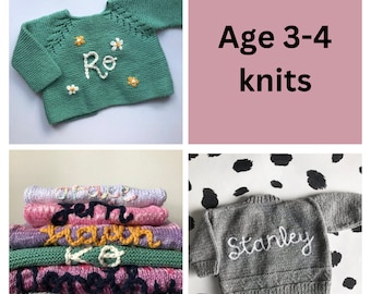 Age 3-4 name cardigan