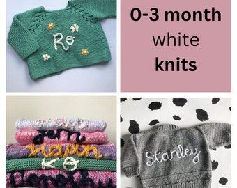 0-3 month name cardigan