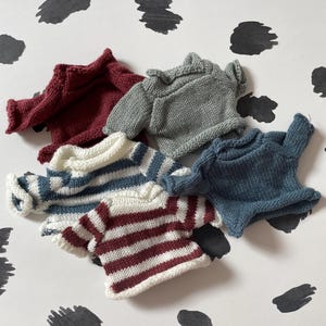 Teddy bear jumper - soft toy jumper - personalised jumper - hand-stitched jumper for teddies image 6