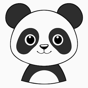 Cute Panda svg, Cute Baby Panda svg, Cute Animal svg, Panda Svg Cut, panda clipart, Files for Cricut, Png Dxf Jpg Eps