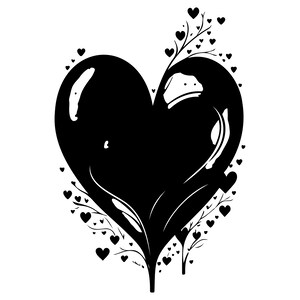 HEART SVG, HEART Doodle Svg, Heart Svg Cut Files For Cricut, Heart Clipart, Hand Drawn Heart Svg