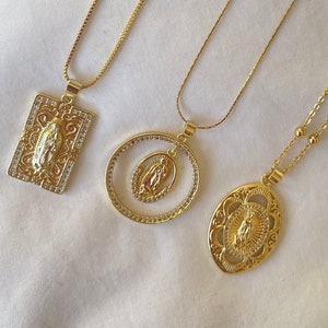 Virgin Mary / Our Lady of Guadalupe Pendant Necklaces