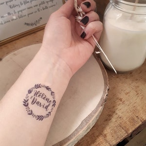 WEDDING TATTOO (set of 10) - Temporary tattoo
