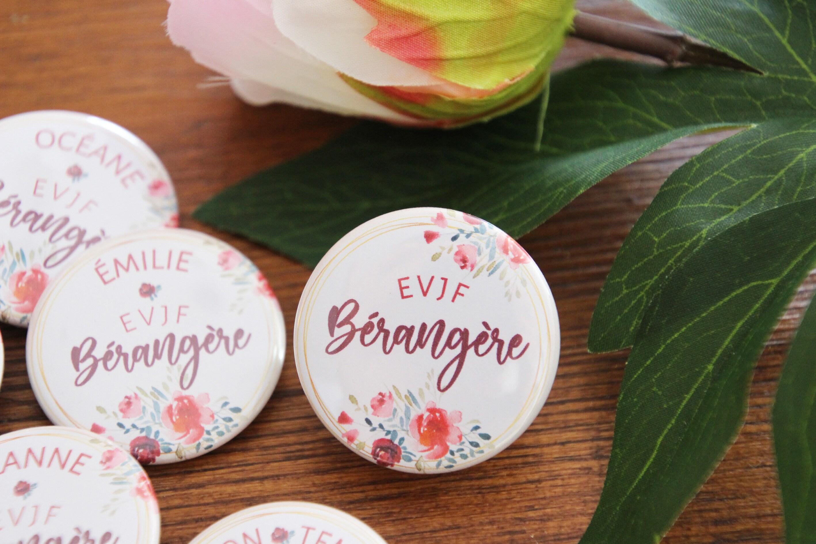 Customizable Evjf Badges, Witness Badges, Bridal Team, Wedding Badge,…