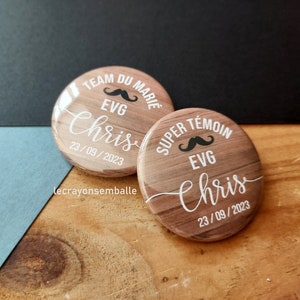 Wedding Badge Witness Badge Stag Badge Groom&#39;s Team Badge