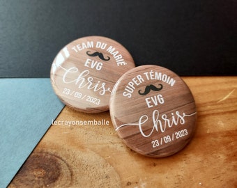 Wedding Badge Witness Badge Stag Badge Groom's Team Badge