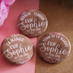 Customizable Bachelorette Party Badges Witness Badges Wedding Badge Future Bride Badge