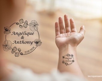 TATOUAGE MARIAGE (lot de 10) - Tatouage éphémère