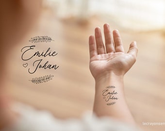 TATOUAGE MARIAGE (lot de 10) - Tatouage éphémère