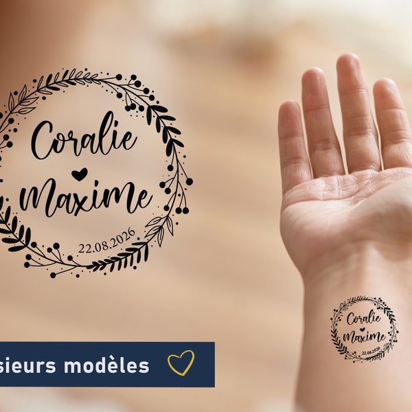 TATOUAGE MARIAGE (lot de 10) - Tatouage éphémère