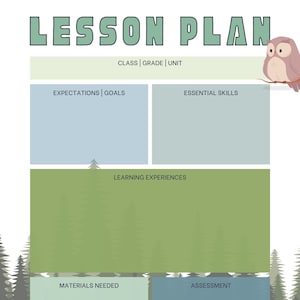 Forest Themed Lesson Plan