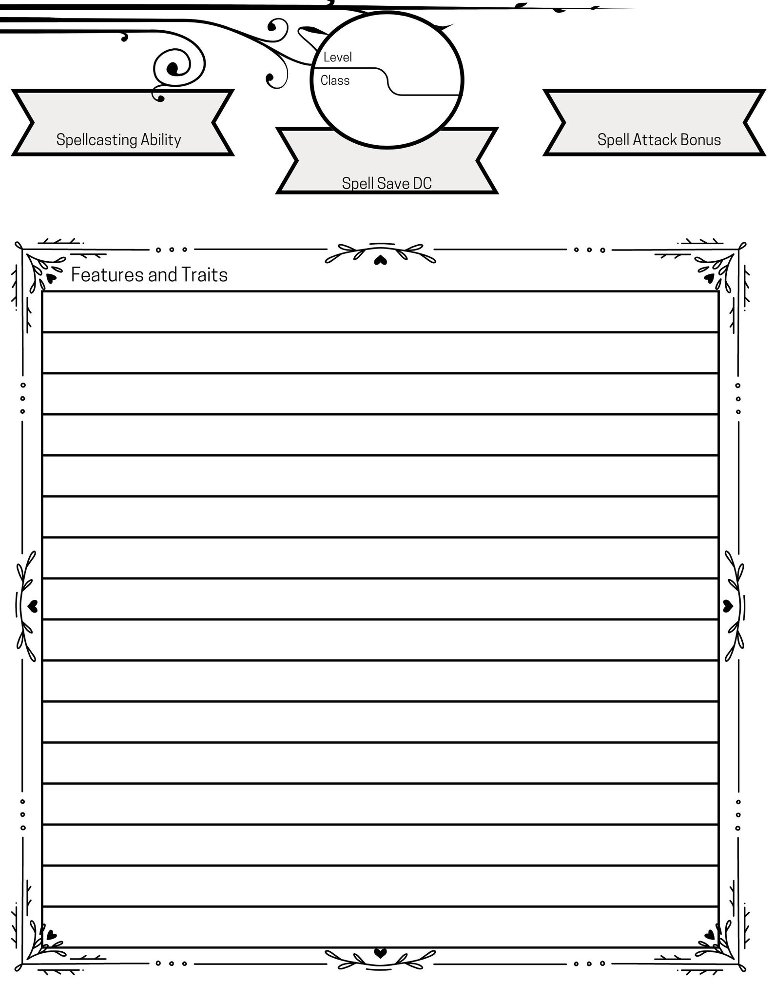 PDF Fillable Dungeons and Dragons Character Sheet - Etsy