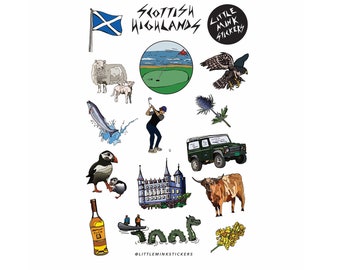 Scottish Highlands Sticker Sheet