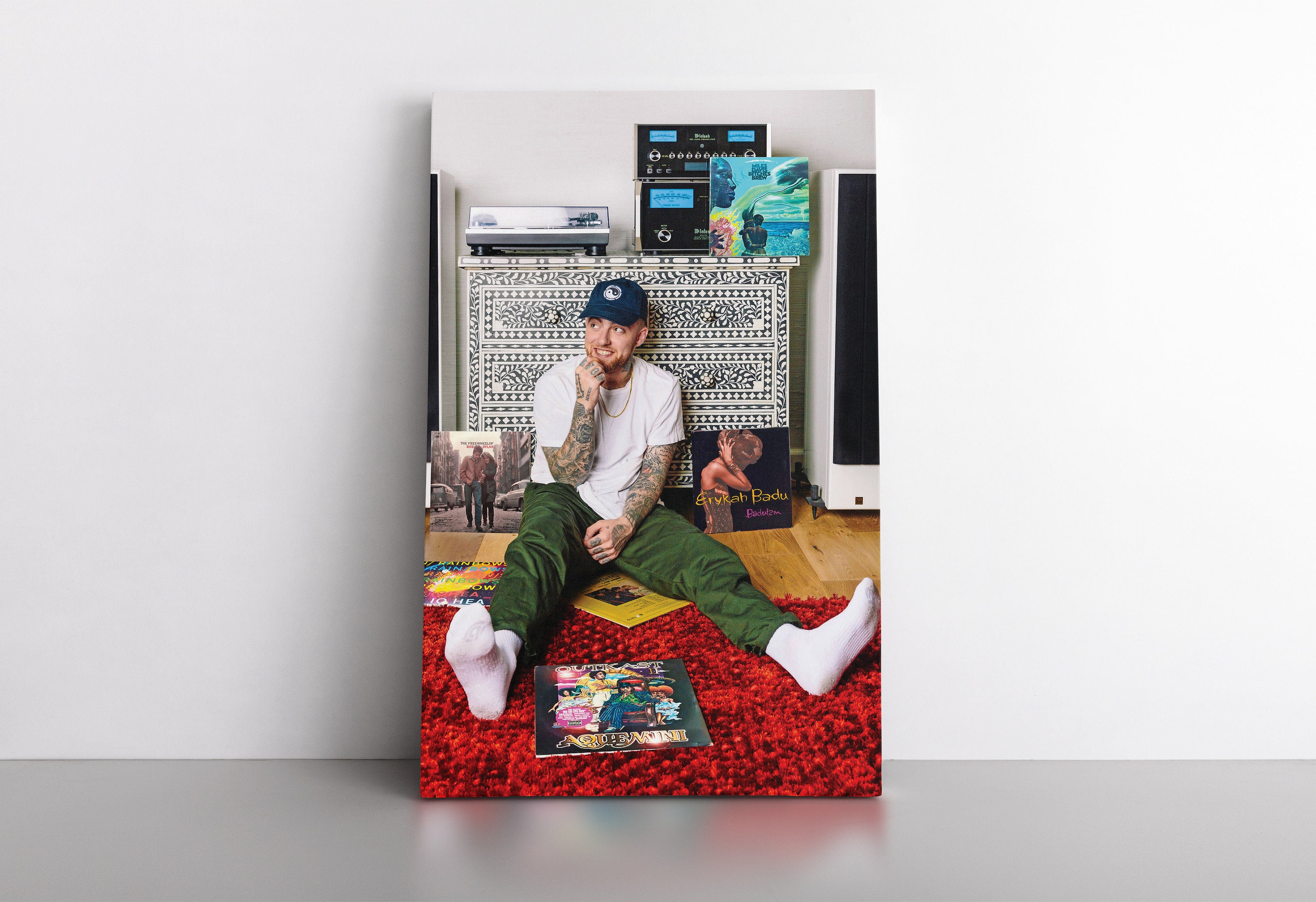 Mac Miller Poster with Albums Poster Rapper Canvas Wall Art | Etsy