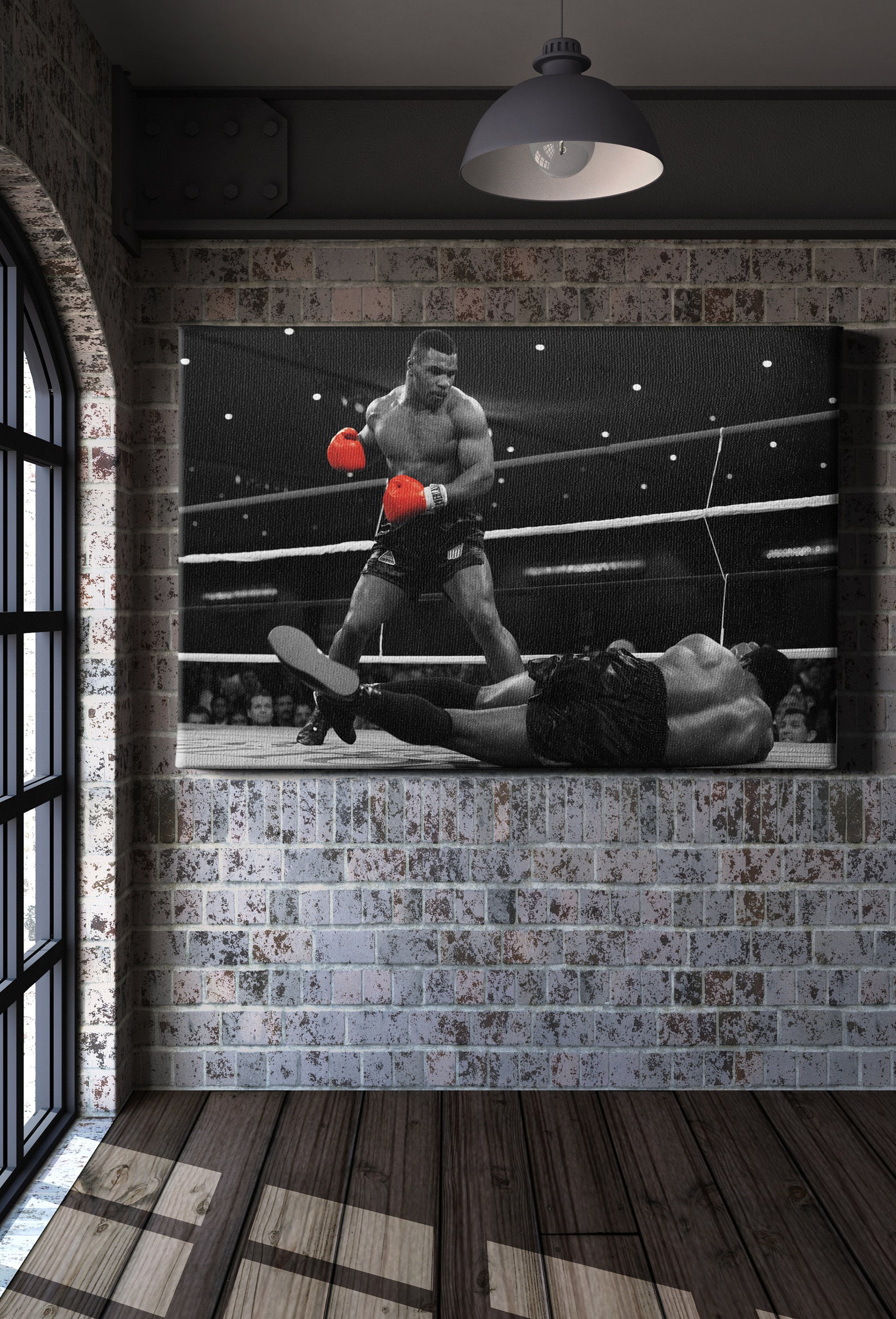 Mike Tyson Poster Boxing Canvas Wall Art Home Decor Framed Art Etsy