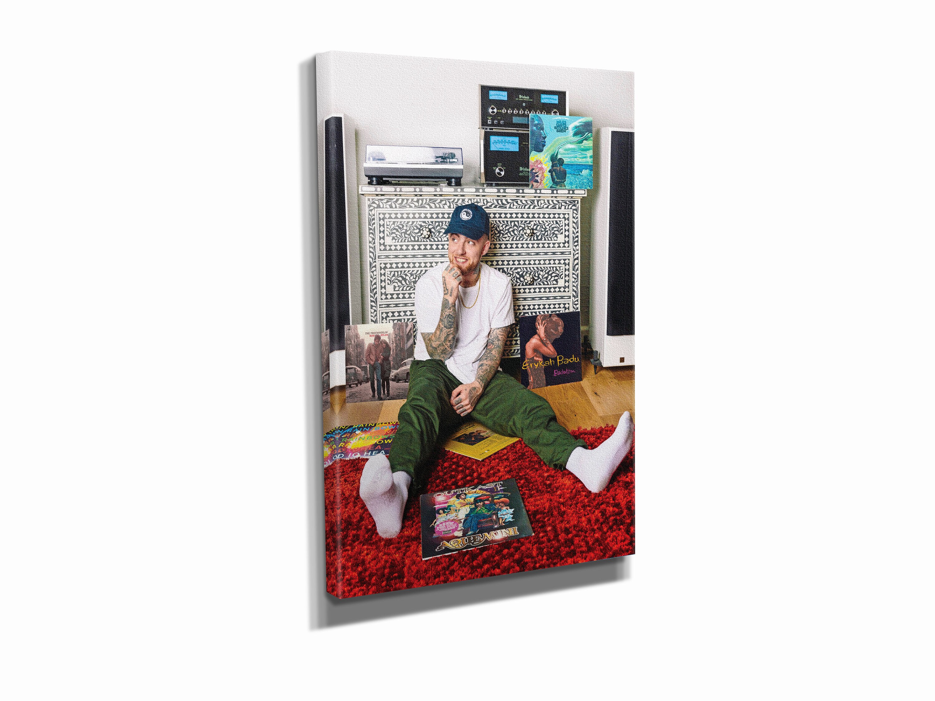 Mac Miller Poster with Albums Poster Rapper Canvas Wall Art | Etsy