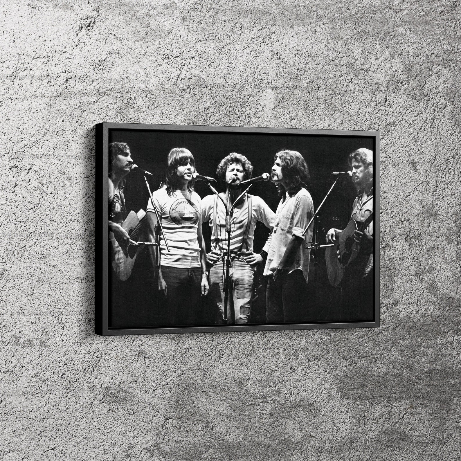 Eagles Poster Black and White American Rock Band Wall Art Home Etsy