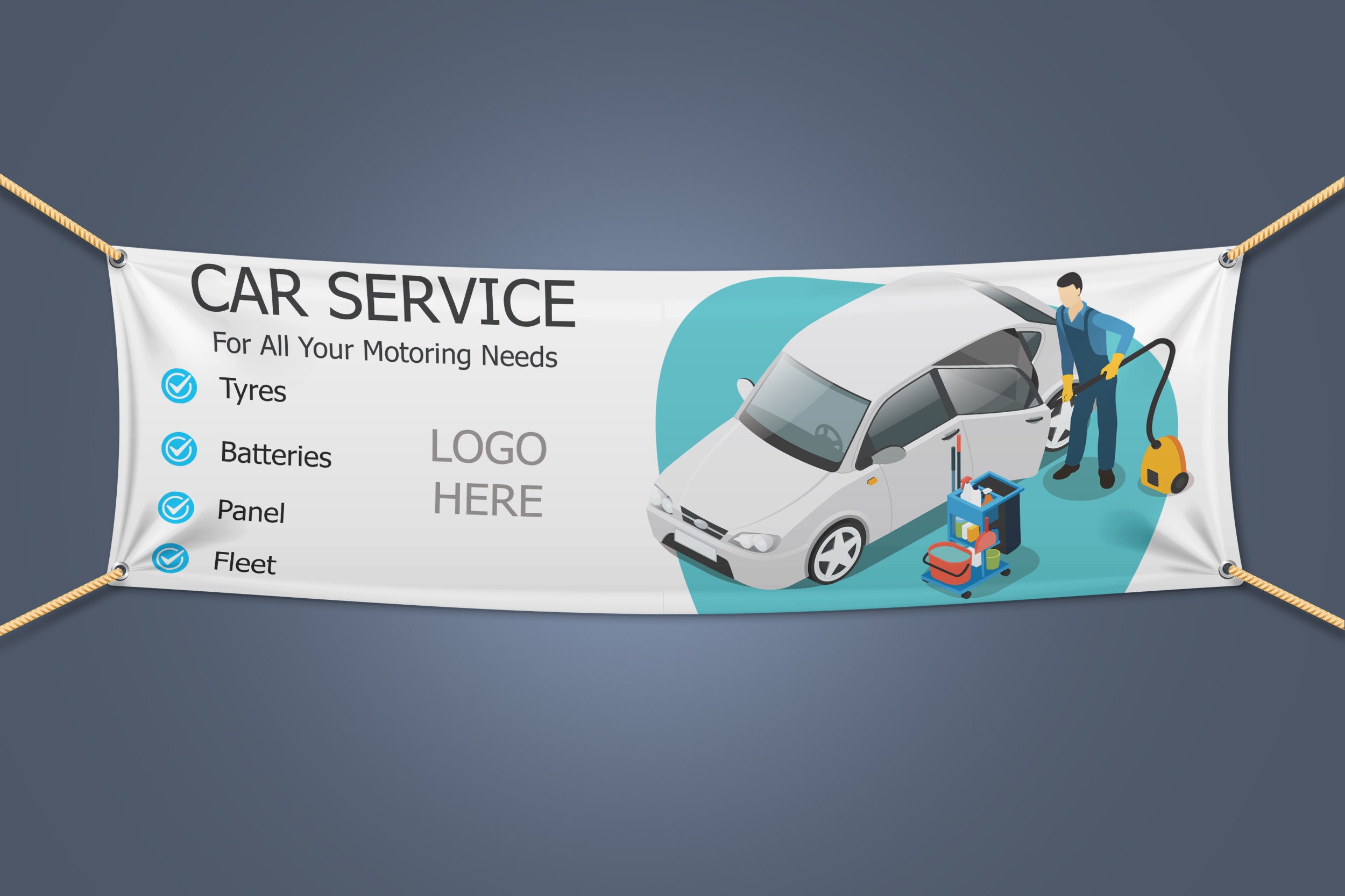 Custom Banner Car Service Banner Personalized Full Color Army Etsy