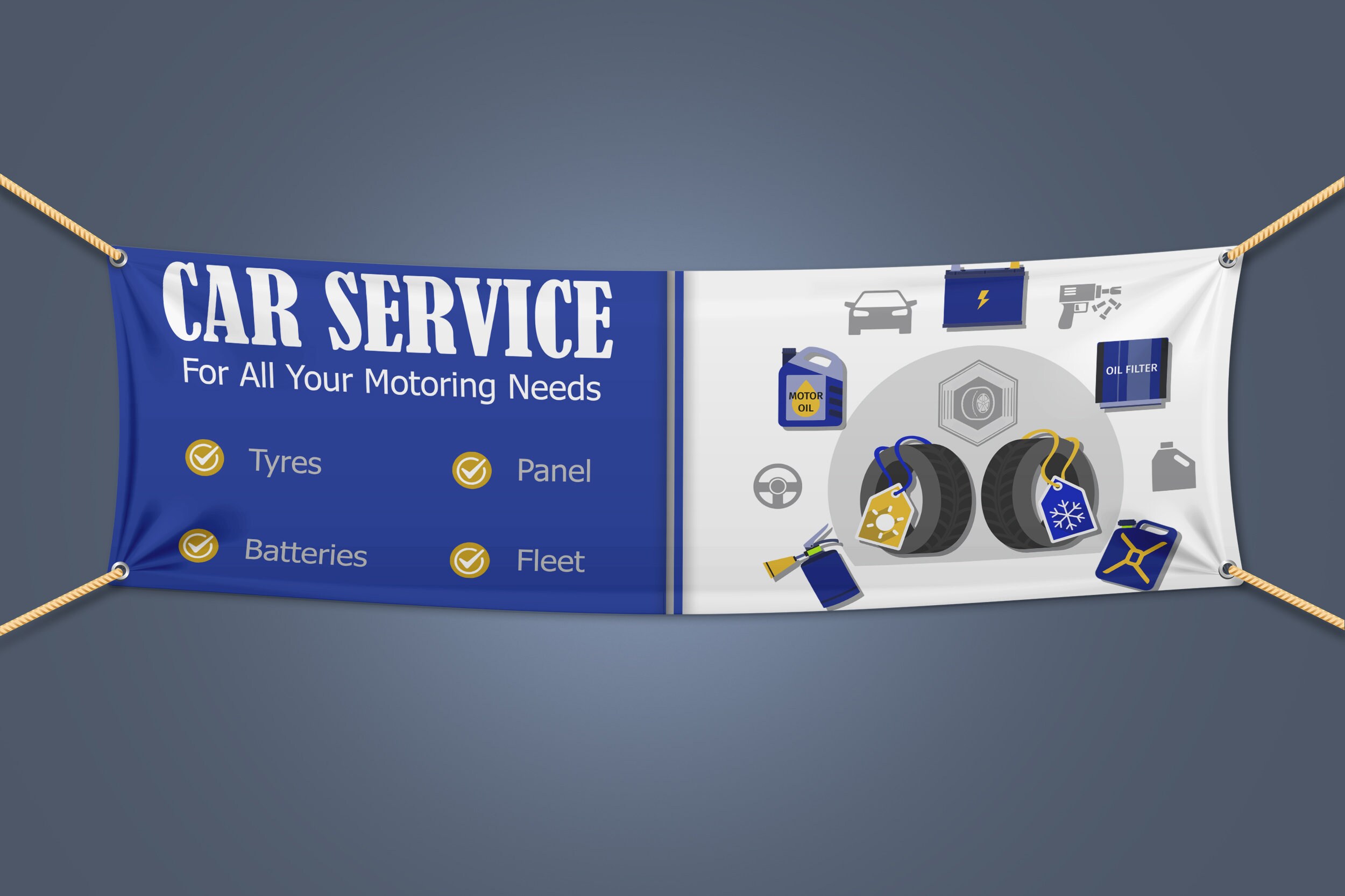 Personalisiertes Banner Auto Service Banner Personalisiert Etsy