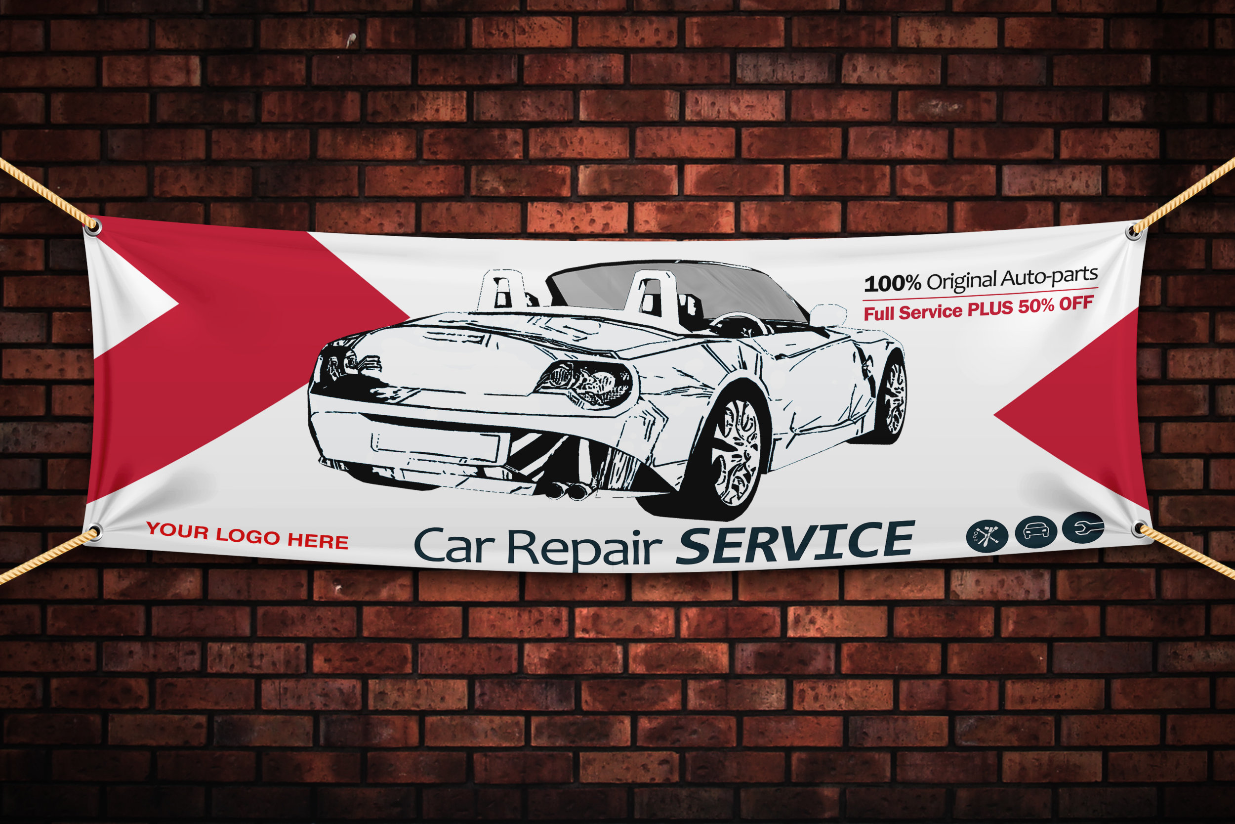 Custom Banner Car Service Banner Personalized Full Color Army Etsy