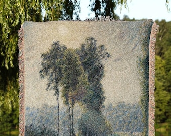Landscape Wall Art Tapestry Woven | French Tapestry Vintage Decor Botanical Landscape Tapestry | Woven Wall Hanging Tapestry Decor Painting