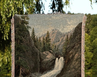 Mountain Tapestry Vintage Wall Hanging | National Park Vintage Aesthetic Blanket Woven Tapestry | Mountain Landscape Tapestry Vintage Decor