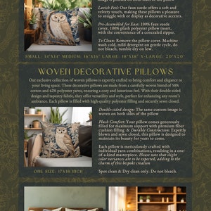 May include: Two decorative throw pillows with an owl design. The pillow on the left is a woven decorative pillow with a blue and brown tapestry design. The pillow on the right is a faux suede throw pillow with a brown and white owl design. Both pillows are shown on a couch.