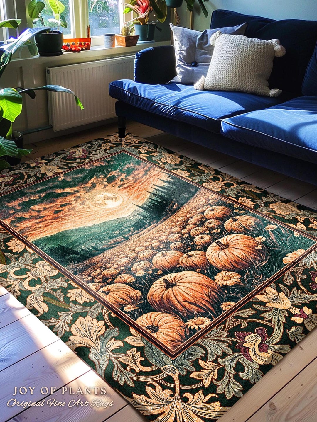 Magic Celestial Moon Accent Rug | Cute Spooky Halloween Night Sky Area ...