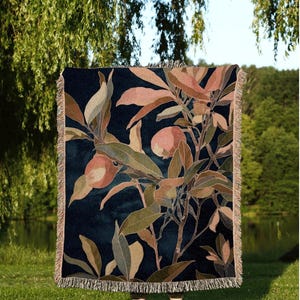Tropical Houseplant Tapestry | Ficus Houseplant Blanket Tapestry Botanical Minimalist Room Decor Fairycore Floral Plant Lover Blanket Flroal