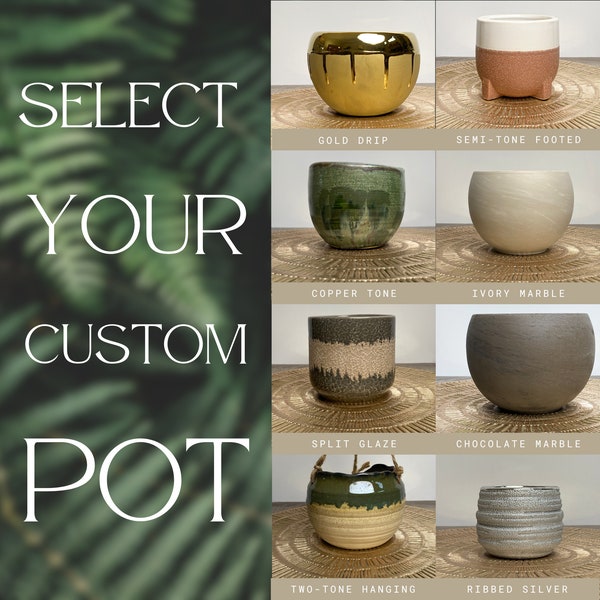 Ceramic Planter Glazed Pottery | Hanging Planter for Indoor Plants | Cute Plant Pot Unique Ceramic Glazed Pottery Planter for Houseplants |