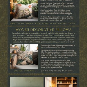 May include: Two decorative throw pillows with a nature-inspired design. The first pillow is made of woven fabric and features a green frog on a floral background. The second pillow is made of faux suede and features a green frog on a floral background. Both pillows are available in various sizes.