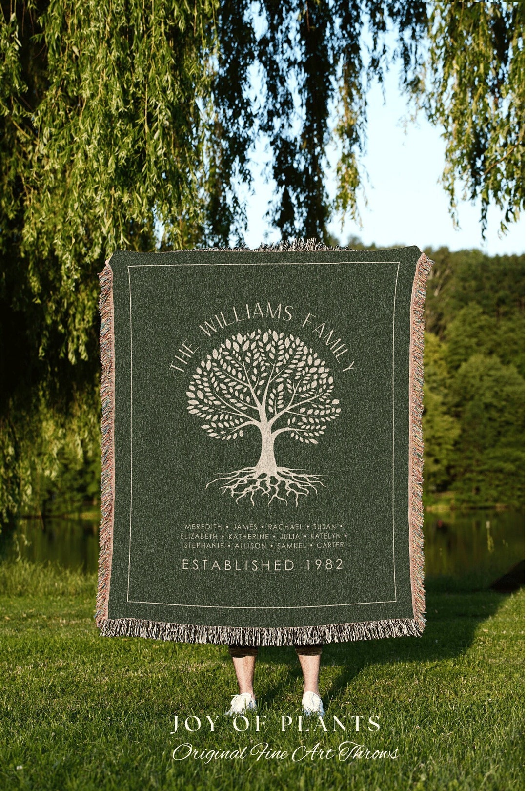 Personalized Family Tree Tapestry Family Gift Personalized Etsy