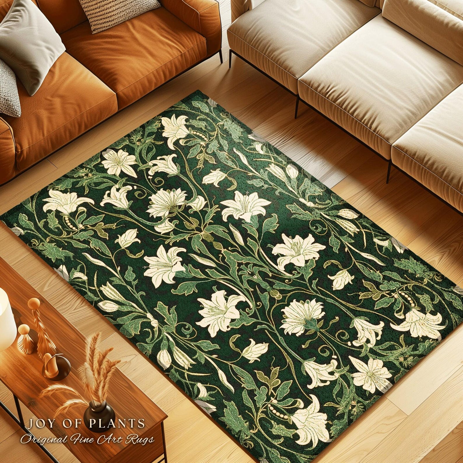 Maximilast Rug Maximalist Bedroom Rug Botanical | Elegant Room Decor Floral Aesthetic ...