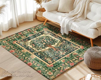 Coquette Cottagecore Woodland Area Rug | Romantic Fairy Tale