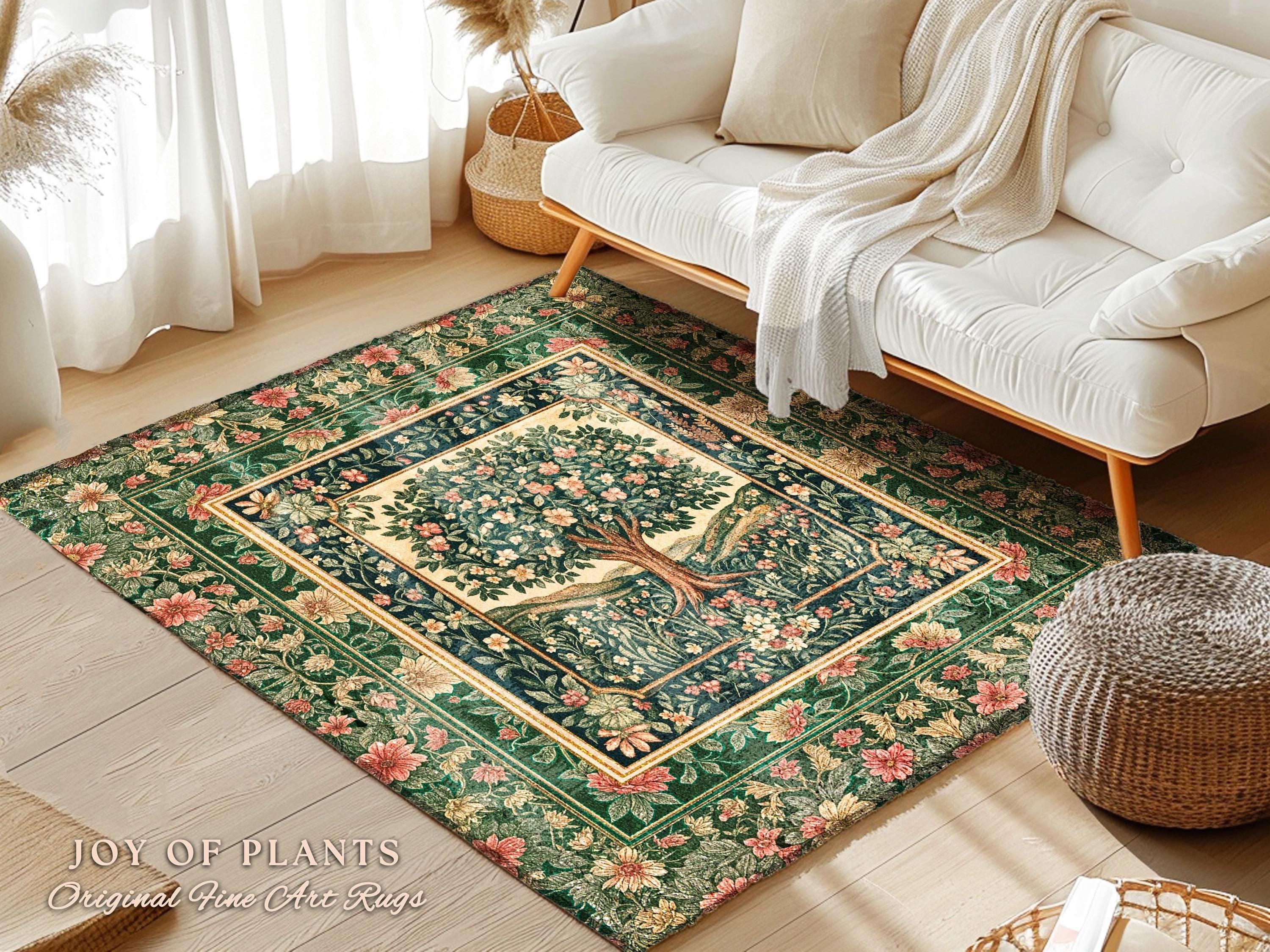Coquette Cottagecore Woodland Area Rug | Romantic Fairy Tale