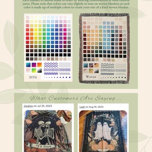 Song Lyric Tapestry Blanket | Couples Gift Custom Best Friend Blanket Our Song Tapestry Woven Blanket Our Song First Dance Wedding Gift | image 8