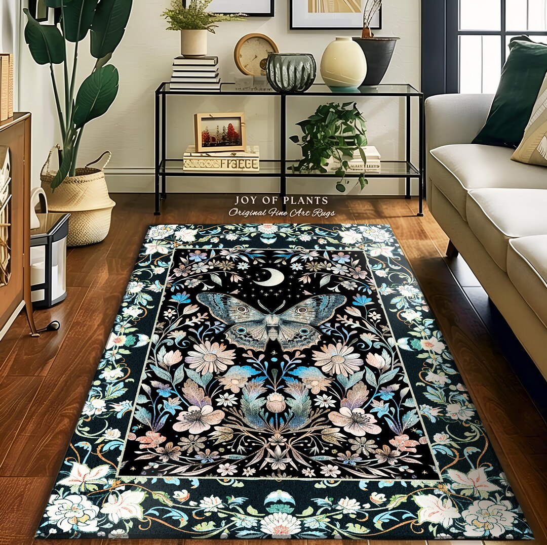 Maximalist Aesthetic Dark Academia Rug Witchy Eclectic Oddities Accent ...