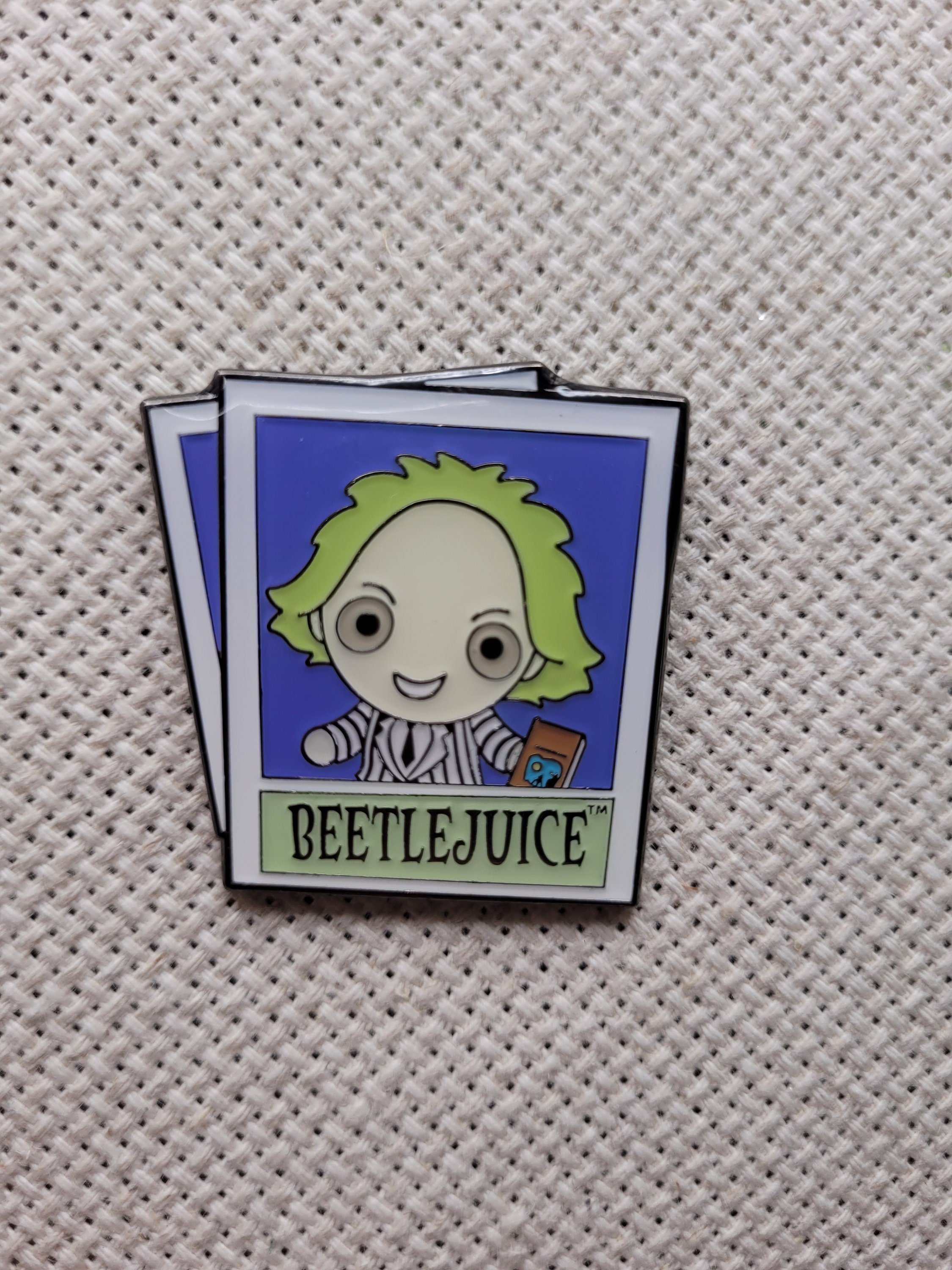 Beetlejuice Polaroid Chibi Cute Enamel Brooch Magnet Needle Minder - Etsy