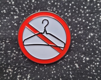 No Wire Hangers Enamel Brooch Magnet needle minder