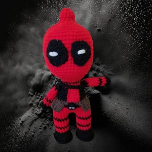 Deadpool inspired amigurumi
