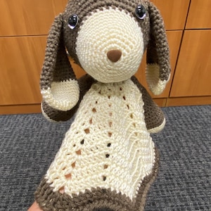 Crochet Dog Lovey Blanket