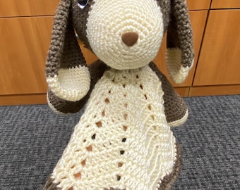 Crochet Dog Lovey Blanket