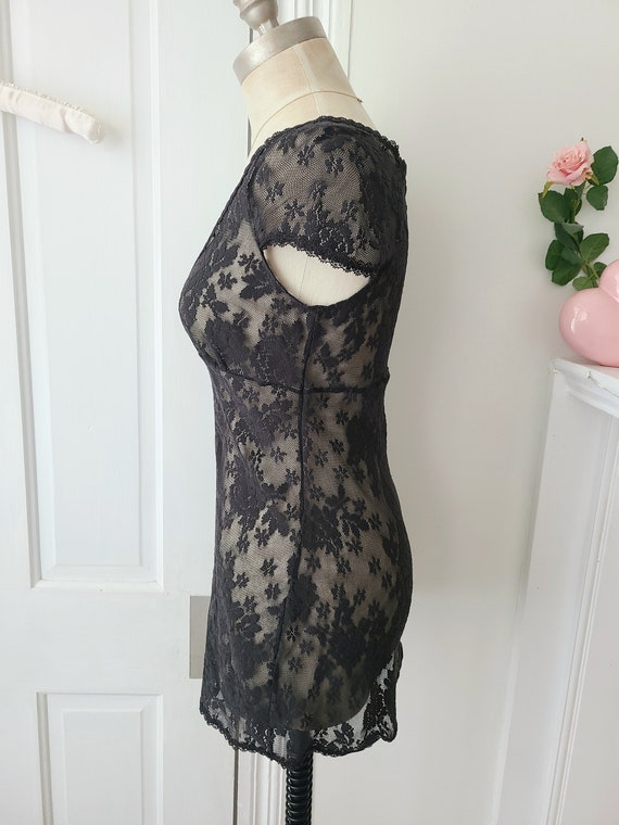 Victoria's secret coquette mini dress black lace … - image 4