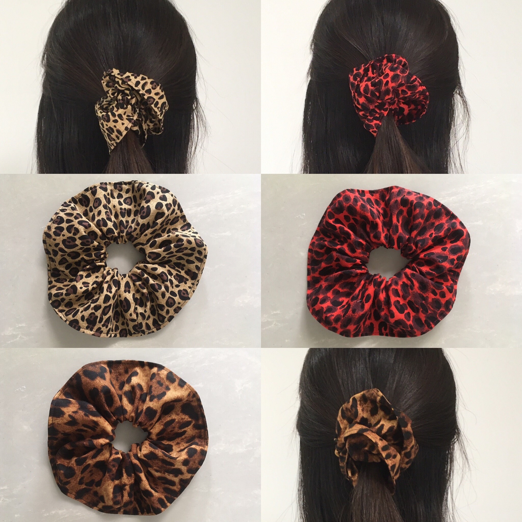 Cotton Fabric Scrunchies Hair Tie Handmade Scrunchies Etsy