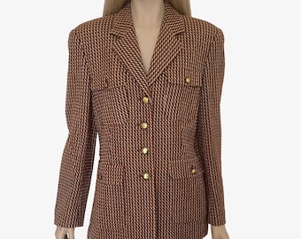 Vintage ESCADA brown double breasted blazer