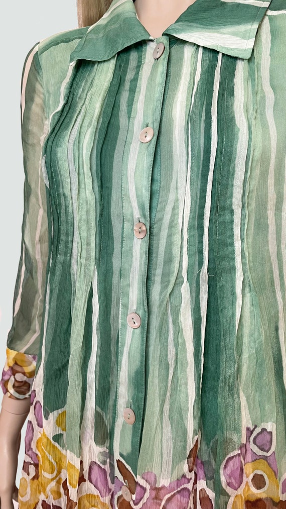 Diane von Furstenberg vintage silk abstract print… - image 4