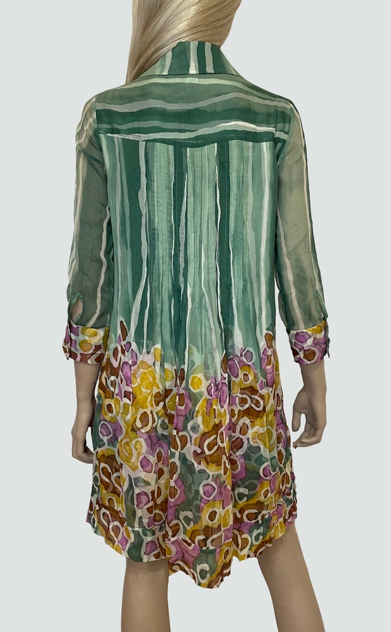 Diane von Furstenberg vintage silk abstract print… - image 8